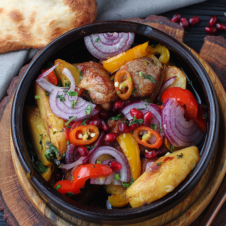 Кебабули с сыром запечённые в печи
